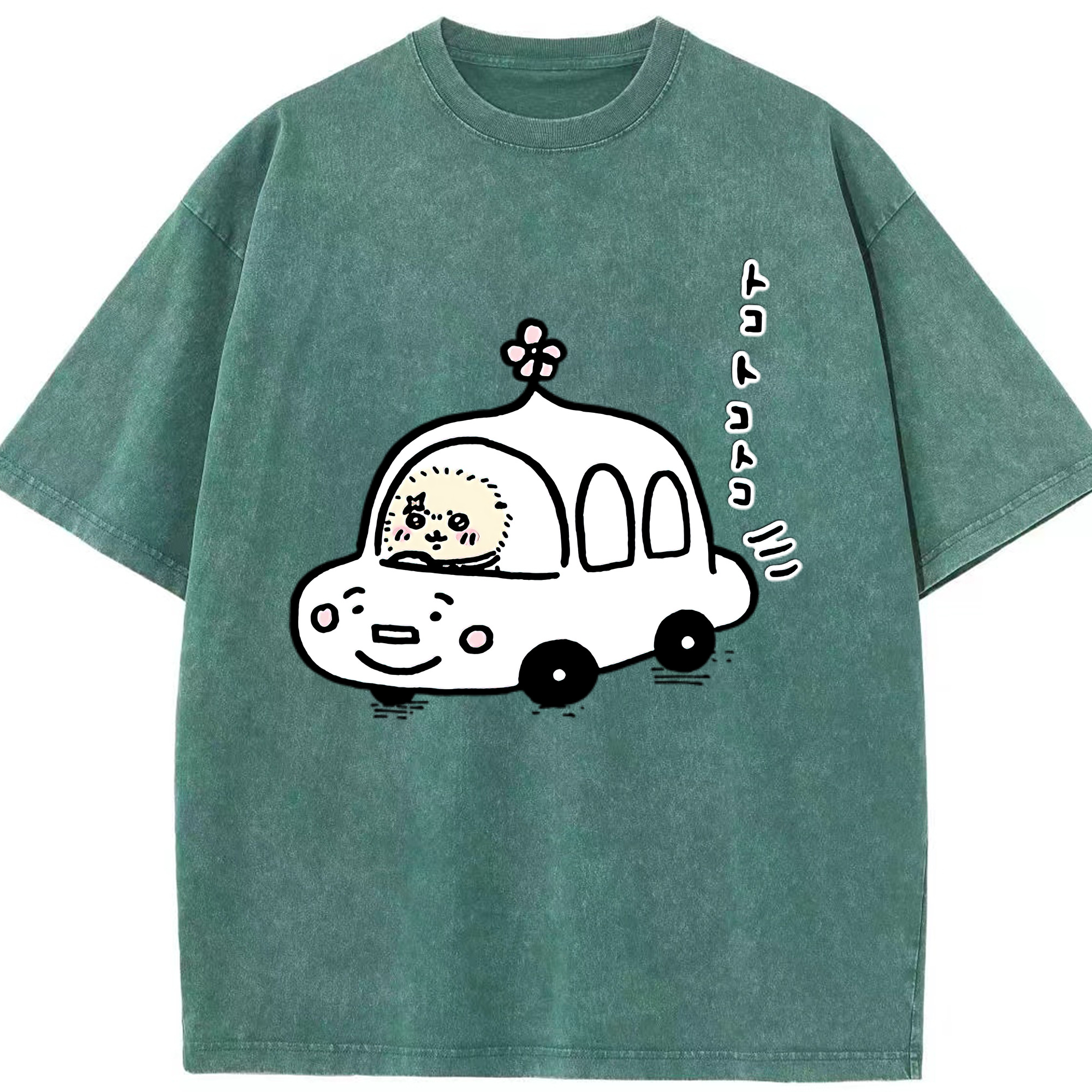 （画像用） ちいかわ ラッコ Chii-kawa Sea otter 綿100% ヴィンテージ風 半袖Tシャツ（フロントプリント）